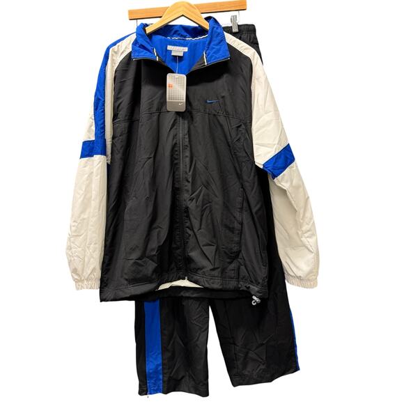 Nike Track Suit Mens Large Full Zip Windbreaker Jacket Pants